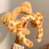 Cartoon Cats Ear Headbands Lovely Plush Hair Hoop Soft Comfortable Headwear for Women and Girls