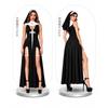 Halloween Nun Costume Women Adult Cosplay Outfit Sexy Stage Performance Dress Set