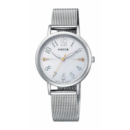 Citizen Watch Wicca Solartech Mesh Belt Waterproof White KP5-115-11 Women's Silver