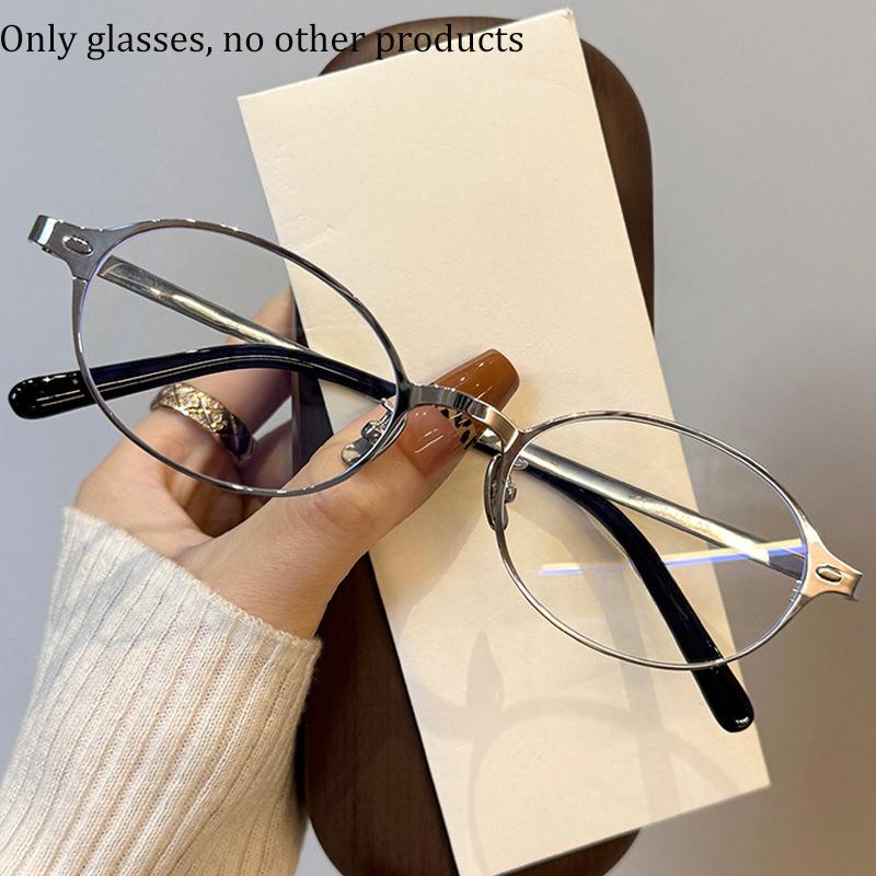 

Сверхлегкая оправа из сплава, ПОЛНАЯ оправа, Металлическая оправа, Очки для женщин и мужчин с защитой от синего света, Круглая оправа, Очки для близорукости anti-blue light