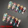 Glossy Hand Paint Thickness Acrylic Handmade Nail Sets 10PCS Multicolor Luxurious Gorgeous UV Gel Carved Artificial Manicure Art