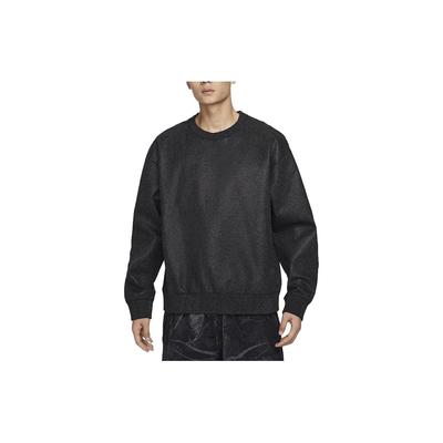 Nike Seria Forward Jednokolorowa Bluza Sportowa Casual z Okrągłym Dekoltem Męska Bluza Czarna FB7432-060