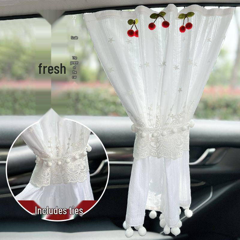 Sliding Rail Car Sunshade Curtain for Baby and Stroller Side Windows - Interior Sun Protection