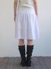 Gijun Shirring Midi Skirt White