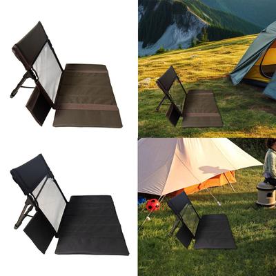 Beach Chair with Back Support Camping Backrest for Fishing Stadium Barbecues