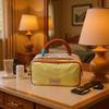 Plaid Color Block Large Capacity Travel Toiletry & Makeup Bag - Lightweight and Portable