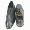 Vintage KING-SIZE SCHUHE Vollleder Narbenleder U-Spitze Dienstschuhe Größe 8D 25.5-26.0 Schwarz(GEBRAUCHT)