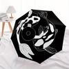 1pc Koi Fish Yin Yang Automatic Open/Close Umbrella, Umbrella with cartoon Design, Portable Compact Umbrella for Men & Women, Good Holiday G