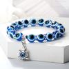 Bohemian evil eye bracelet, for men and women, negative energy beaded bracelet, elastic cord bracelet, handmade lucky jewelry