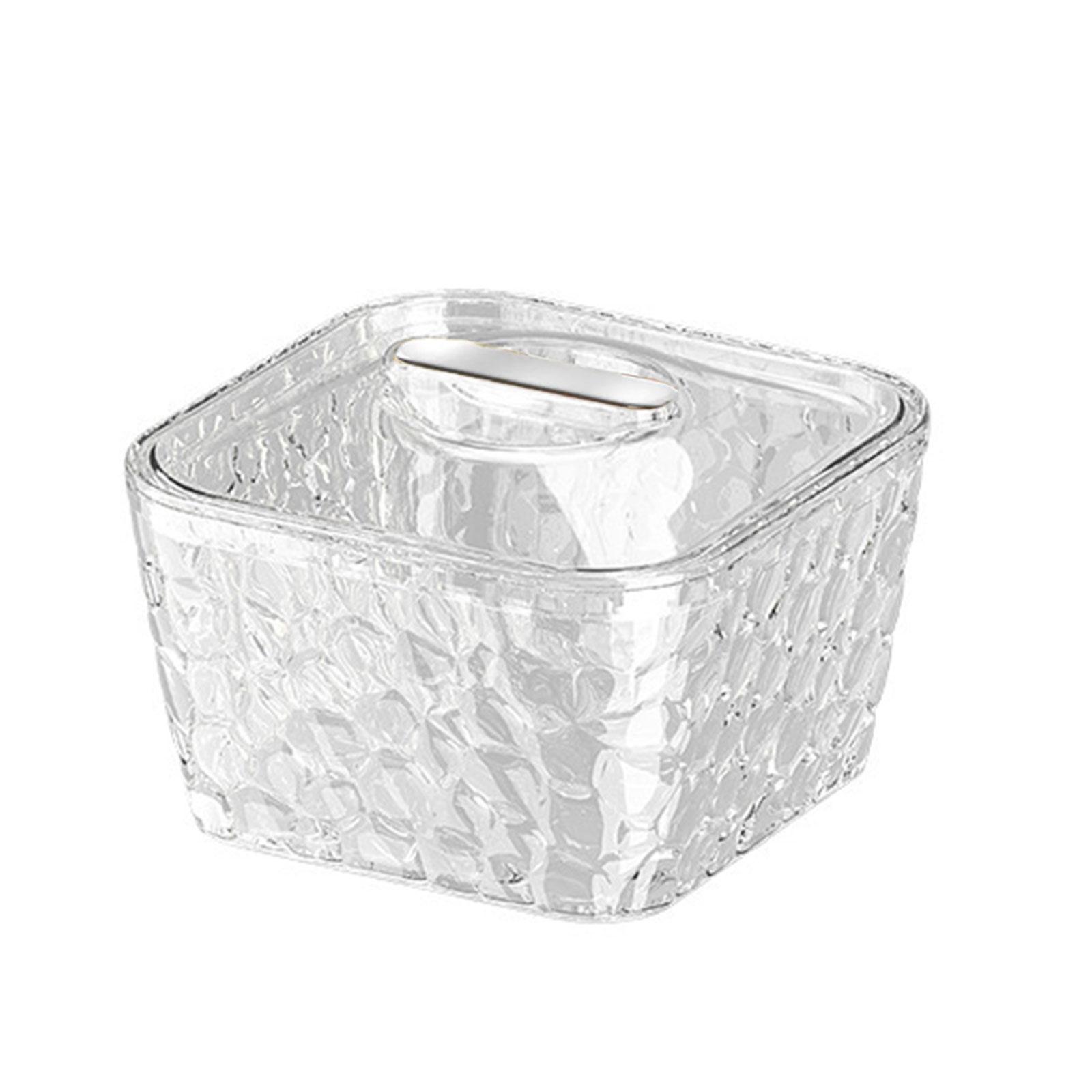 

Коробка для зберігання ювелірних виробів Пилозахисний футляр для ювелірних виробів Організатори для зберігання в кімнаті Пластикова текстура Подарунок для любителів моди 1