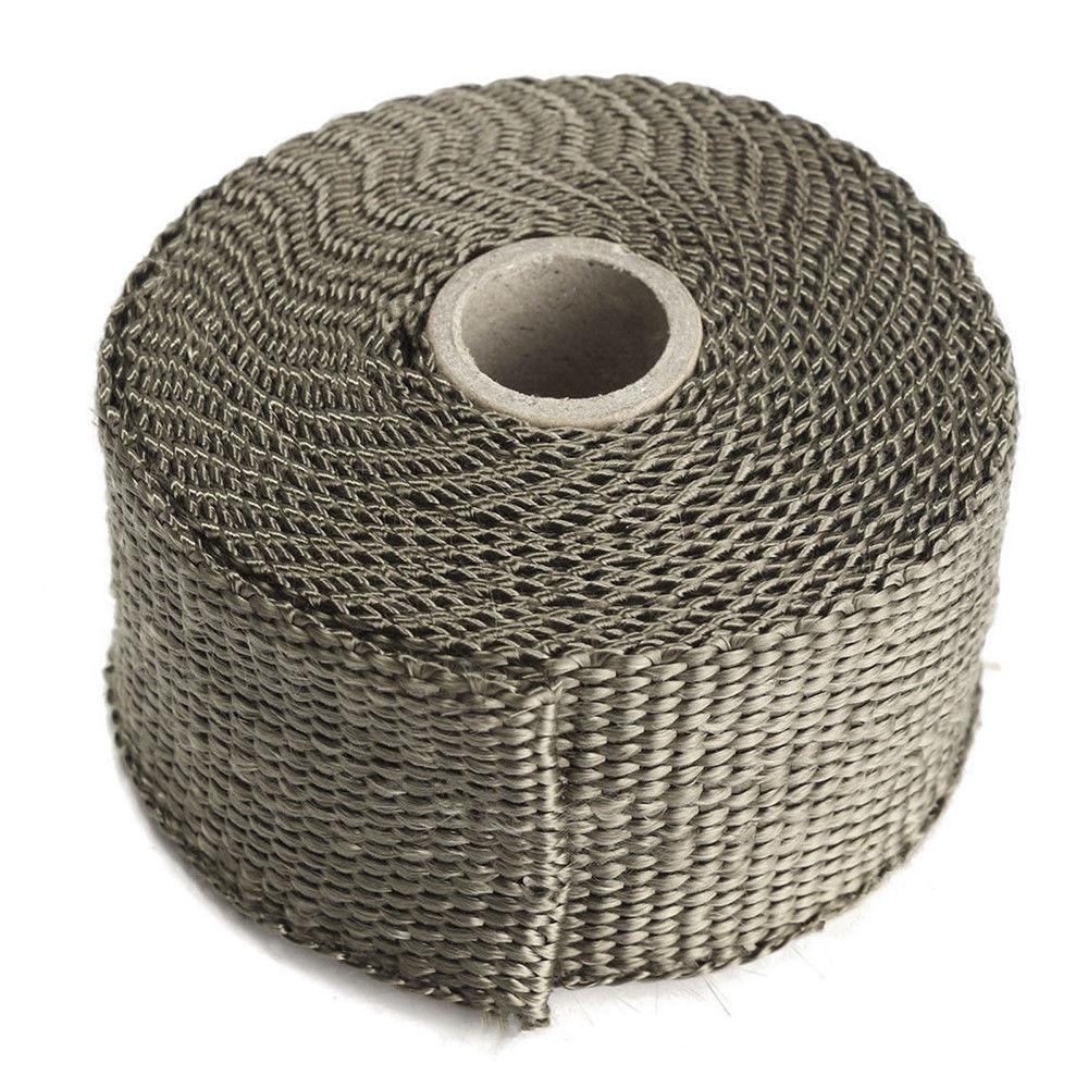 Buy 5m Titanium Exhaust Heat Wrap Tie Header Retention Car Wrap ...