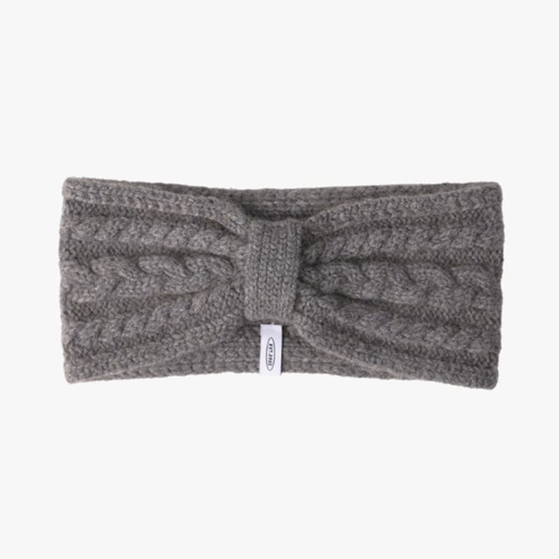 

mellotory 100% кашемировая кабельная повязка для волос (древесный уголь) Charcoal