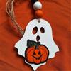 4PCS Spookys Ghostly Wood Crafts Halloweens Room Decoration Hanging Art For Festives DIY Family Activity And Seasonal Displays
