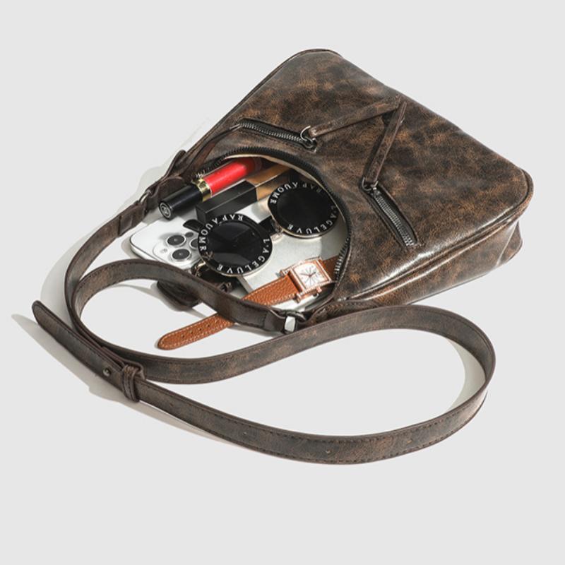 Новые винтажные женские сумки через плечо из искусственной кожи — фото 5