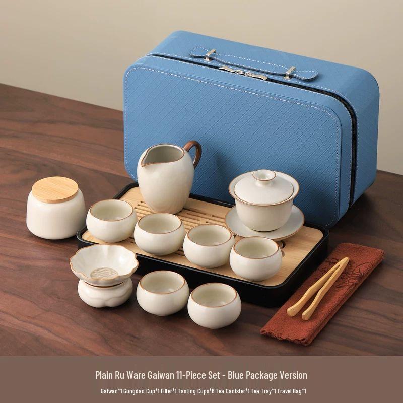 Anmu Ru Kiln Portable Kung Fu Tea Set