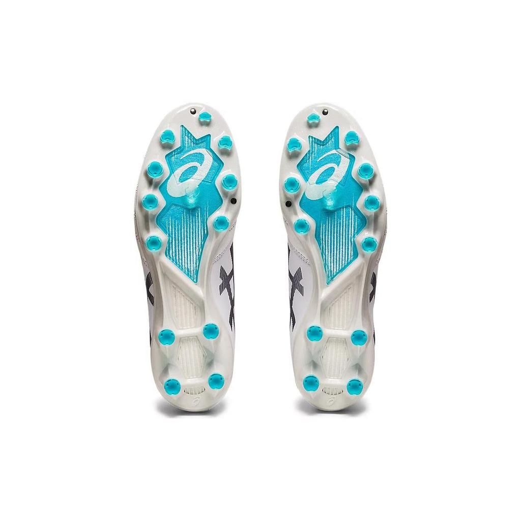 Asics DS LIGHT X FLY PRO Artificial Leather Soccer Shoes White Blue 1101A025-100