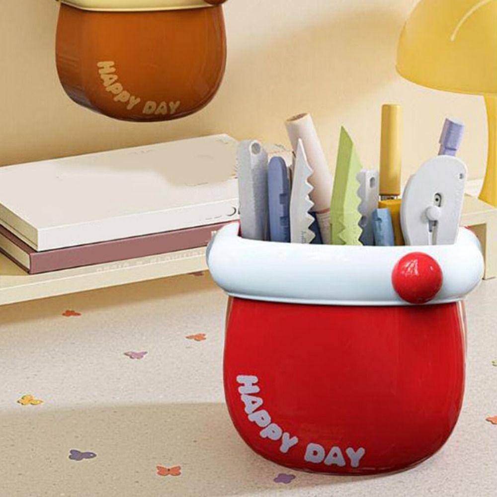 Punch-free Magnetic Storage Box Dopamine Tableware Container Cute Refrigerator Storage Box  Office
