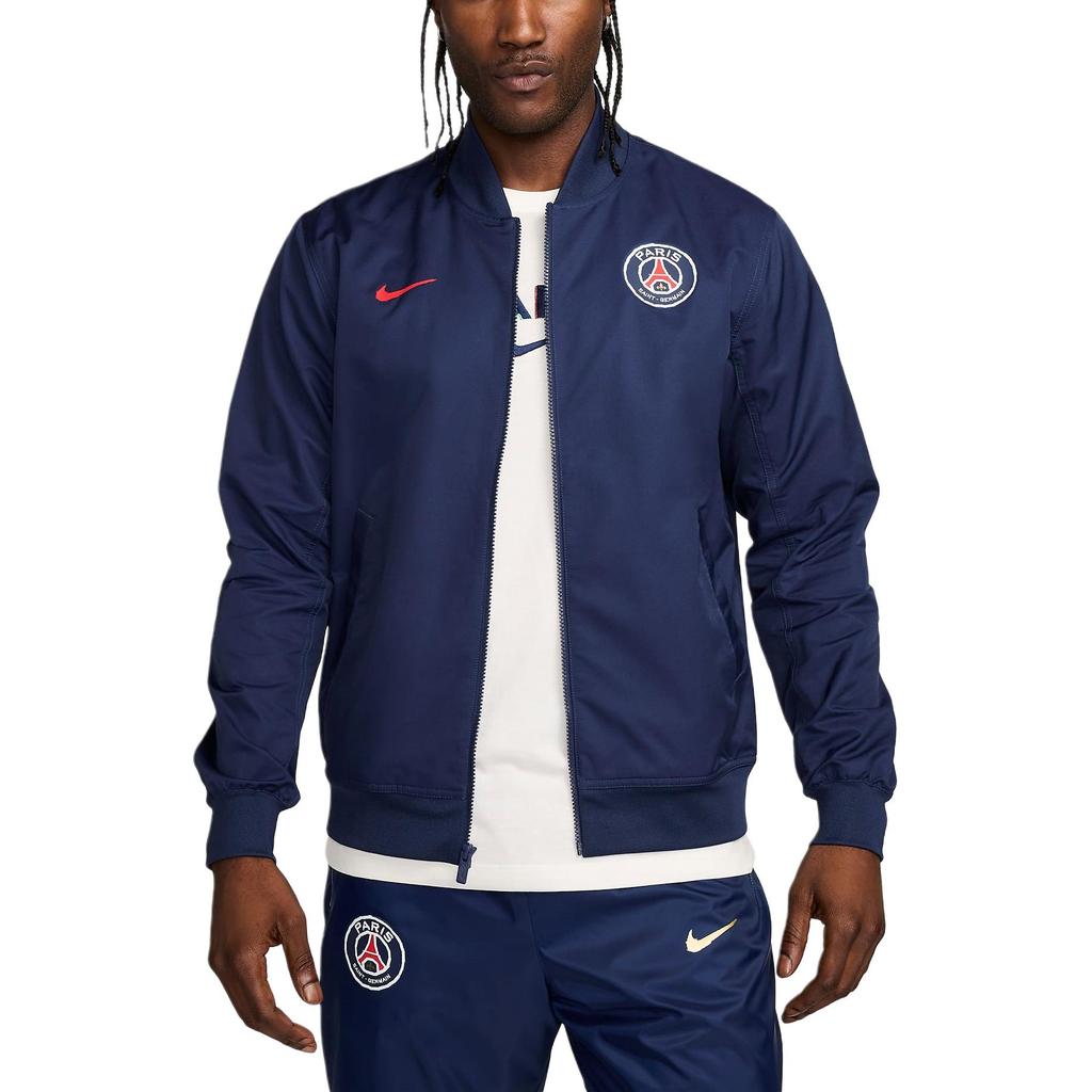 New Nike Paris Saint Germain FW24 Jackets Coats Men's Marine Blue FQ3154-410