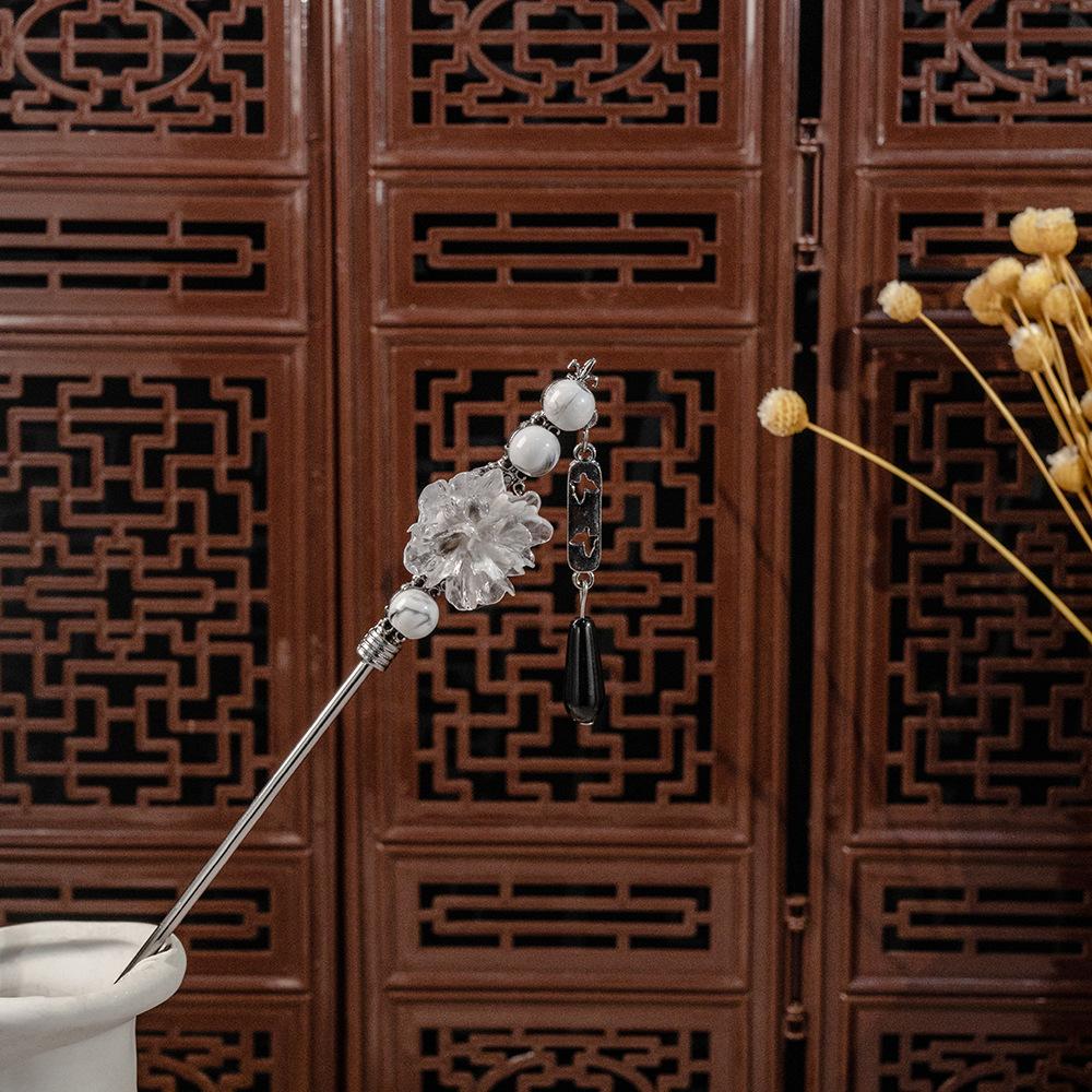 Nationalstil Perle Blume Quaste Quaste Quaste Anhänger Hanfu Accessoire Haarnadel Weiblich Neu Chinesisch Antiker Stil Glockenblume Haarnadel