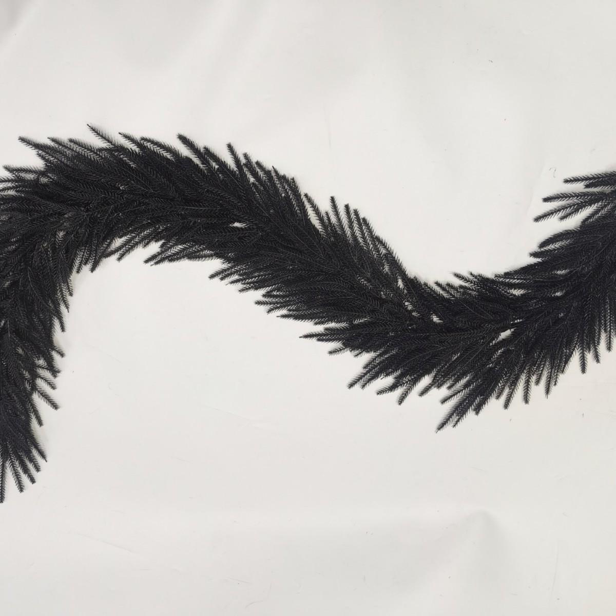 

Exclusive Halloween Black Rattan Norfolk Pine - Soft PE Simulation Rattan Decor