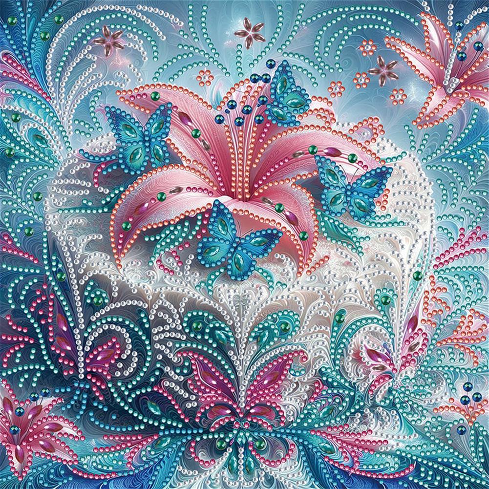 5D DIY Partial Special Shaped Drill Diamond Painting Kit Animal Fish Hot Air Balloon Cat Owl Festival Home Decoration 30x30cm