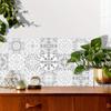 10pcs Mexican Tile Stickers Self-Adhesive Light Color Waterproof Wall Stickers Floor Sticker for Bedroom Kitchen Bathroom Stairs Garden Floor