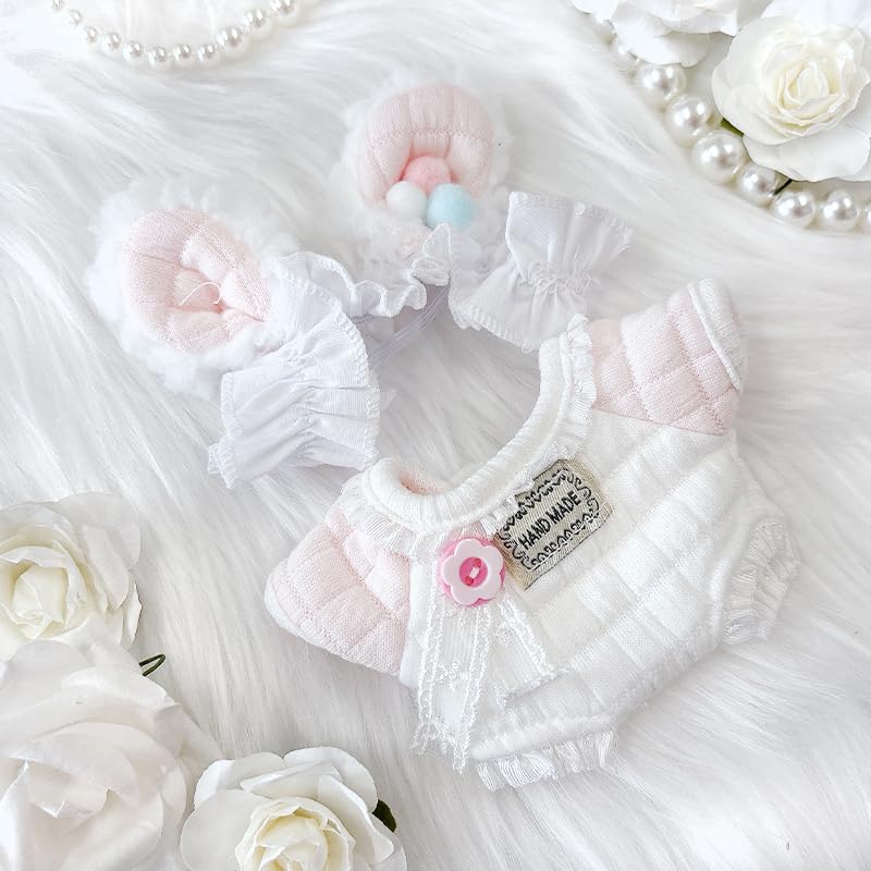 

Комплект детской одежды и головного убора для плюшевых игрушек [15 см] g.triger Oshi-Nui (розовый) [Использовал]