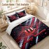 Custom Name Bedding Set 3 PiecesSunderland FC Print Duvet Cover + 2 Pillowcases Soft Bed Decor