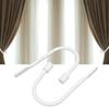 2Pcs U Shaped Curtain Tiebacks White Drapery Holdbacks Decorative Window Curtain Holdbacks  Hotel