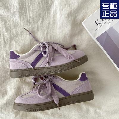 Retro casual sportschoenen niche design gevoel platte zool Duitse trainingsschoenen dames 2025 lente nieuw lelijk schattig schoenen met grote neus