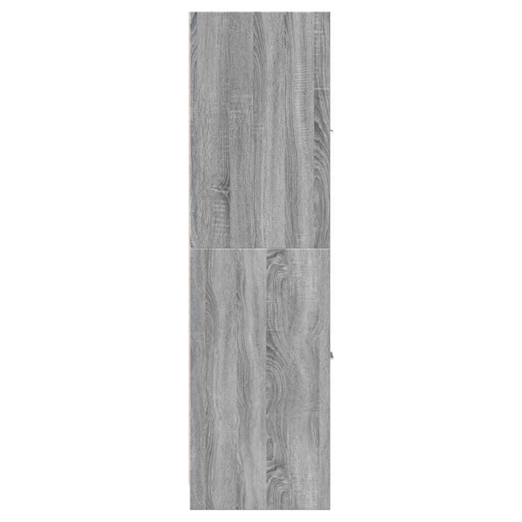Vidaxl Pharmacy Cabinet, Sonoma Grey Oak, 30X41X144.5 Cm