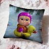 Cartoon M-Masha And The Bear Cushion Cover Premium Comfort Reversible Pillow Cove -Two In One Design For Any Room & Car Interior