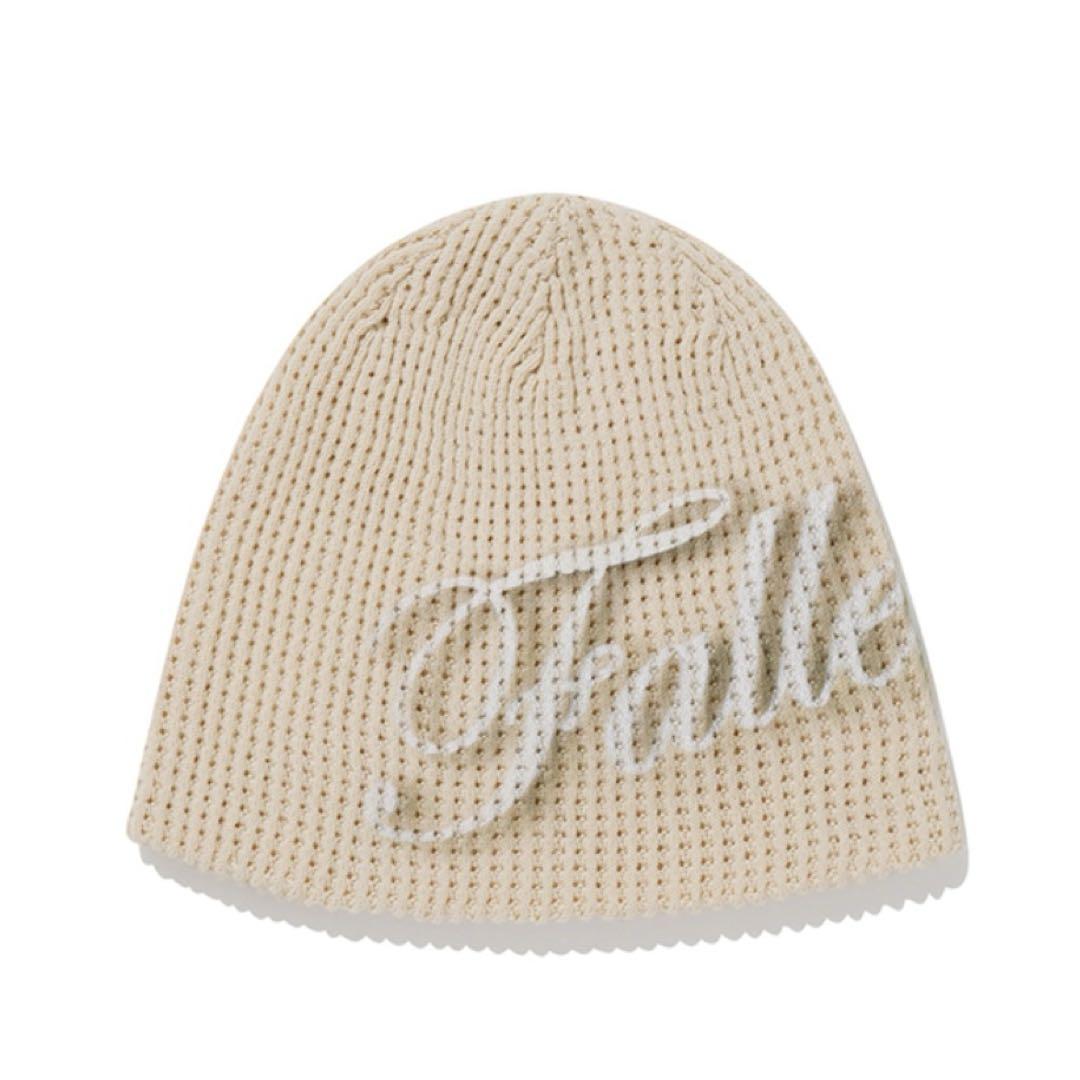 

[USED] Fallett Beanie Knit Hat Ivory Unisex