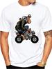 TEEHUB Funny Monkey Bike Men T-Shirt 3D Monkey Printed Cool T Shirts Short Sleeve Tshirts Harajuku Tee Fashion Streetwear
