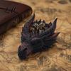 Gotisches Geschenk für Männer Dunkler Drachenkopf Aufbewahrungsschale Stil 3D-Druck Detaillierte Steintextur Schalenorganisator Fantasy-Ornament Schlüssel und Schmuck Geschnitzt