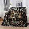 Coperta stampata con copertina dell'album Slipknot, Rap-Metal, Heavy Metal, Morbida e Calda in Flanella, per Divano, Letto, Ufficio Portatile, Regalo