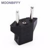 Universal US To EU Plug USA To Euro Europe Travel Wall AC Power Charger Outlet Adapter Converter 2 Round Socket Input Pin New