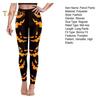 Halloween Pumpkin Leggings Mid-rise Elastic Waistband Skinny Fit Bottoming Pants Girls Cosplay Outfit Tights