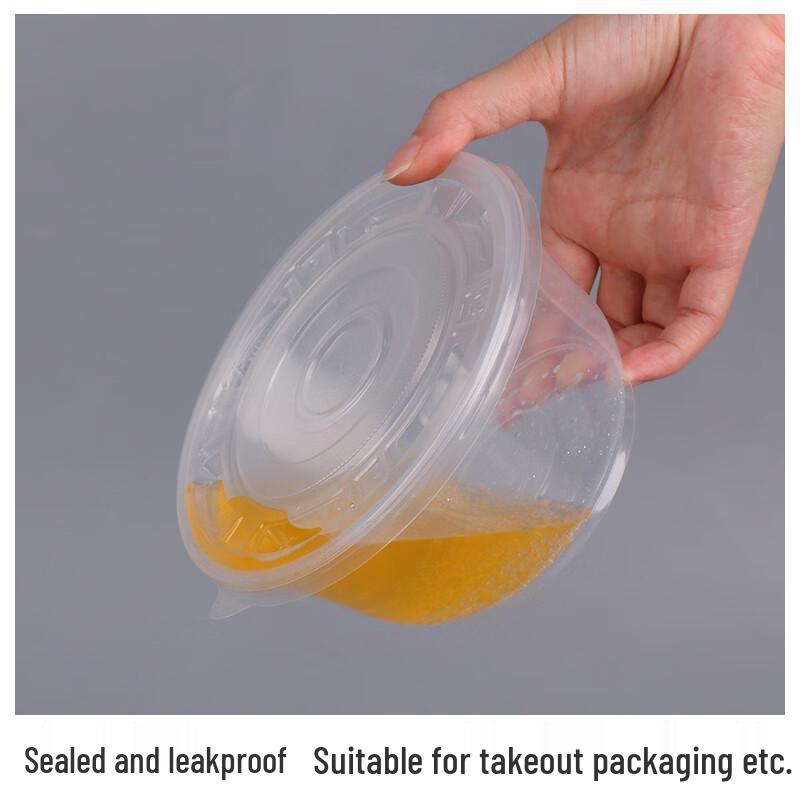 Beiyipin Disposable Plastic Round Takeout Bowls with Lids