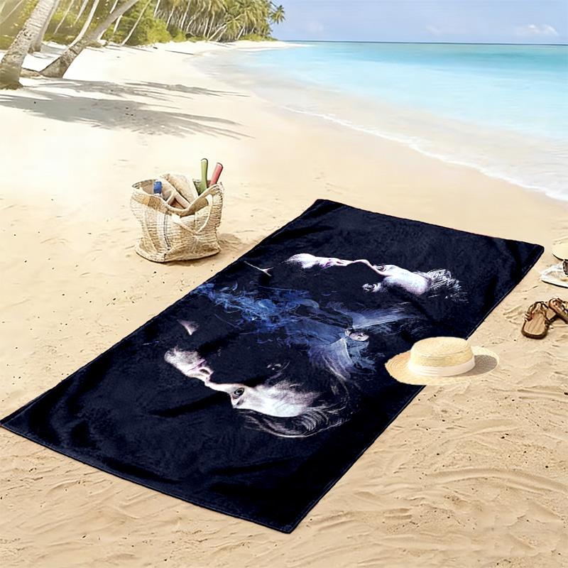 Supernatural Print Beach Towel, Large Soft Quick Dry Towel for Beach Camping Swimming