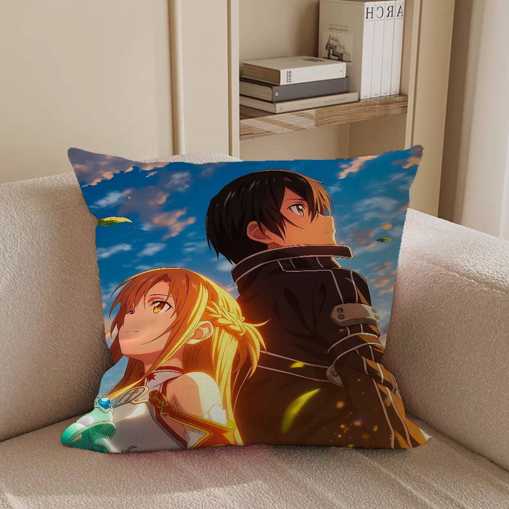 Sword Art O-Online Pillow Cover Sofa Cushion Cover Home Room Decoration Children Gift