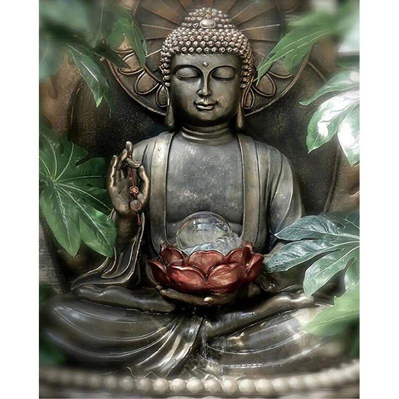 

5D Diy Набор для алмазной живописи Будда Стразы Алмазная вышивка крестиком Религия Мозаика Рисунок подарок ручной работы Full Round 20x30CM