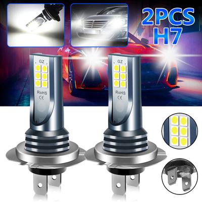 2 τεμ. H7 Led Headlight Bulb Kit Λαμπτήρες ομίχλης αυτοκινήτου Λαμπτήρες μεγάλης χαμηλής σκάλας 110w 30000lm Super-Bright 6000k