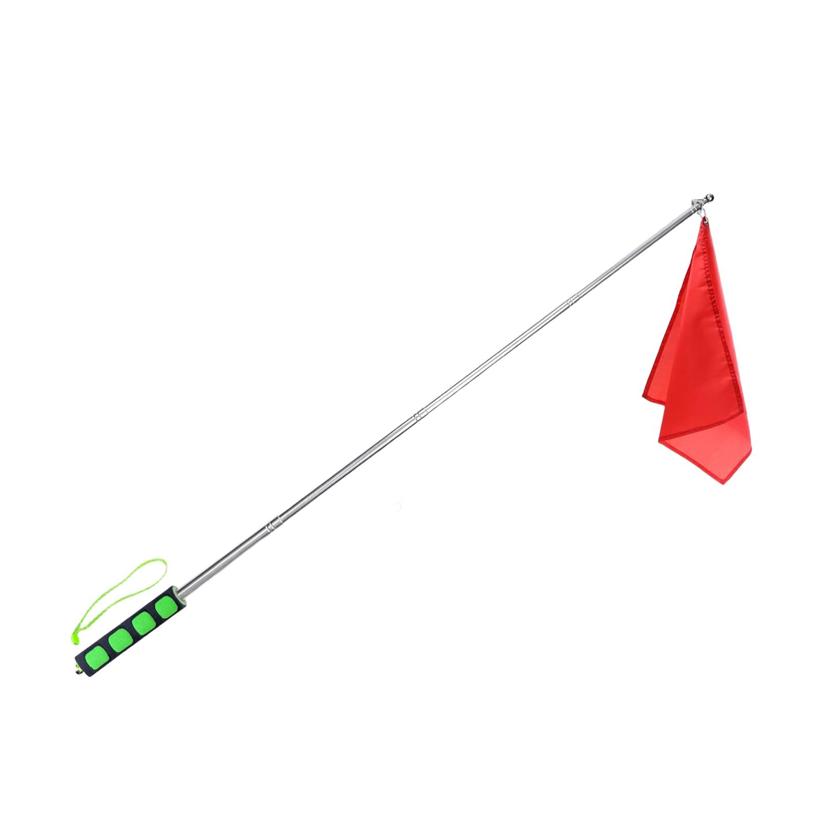 

1 PC Horse Training Flags with Telescopic Flagpoles Portable Equestrian Nylon Training Flags Horse Training Equipment