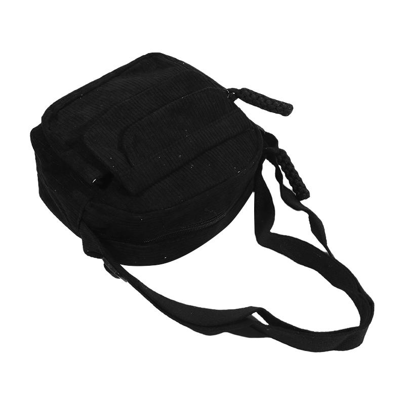 1PC Corduroy Women's Small Shoulder Bag Teenager Girl Crossbody Bag Student Street Korean Harajuku Messenger Bags