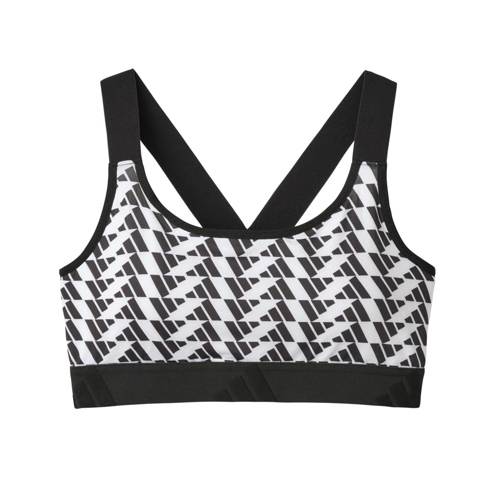 Adidas AP8355 Pohodlná velikost M Dámská poloviční podprsenka, Odvádějící pot, Rychleschnoucí, Střih, Bílá,