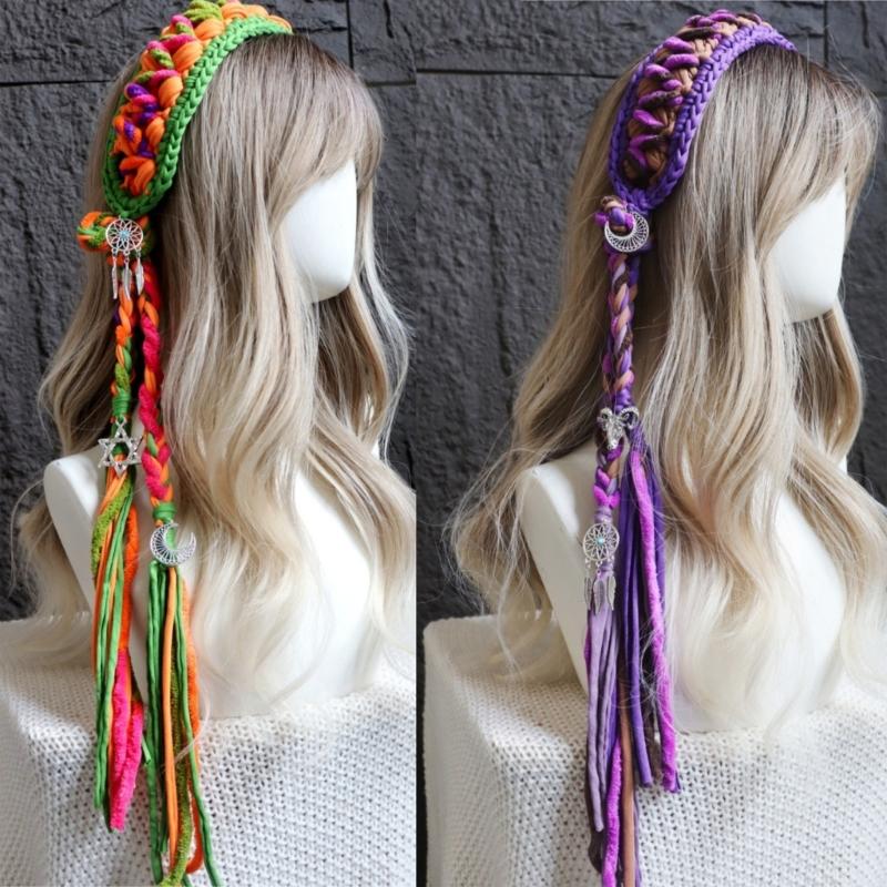 Elegant Knitted Tassels Hairband Adjustable Soft Headwrap For Ladies Daily Use Party Or Vacation Outfits