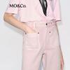 MO&Co. Women's Loose Fit Straight-Leg Cotton Pants
