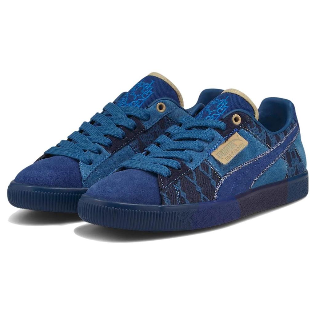 Dapper Dan x Puma Clyde Vintage Pre-Game Runway - Blauwe Heren Sneakers Vlammend-Blauw Meerblauw 392082-01
