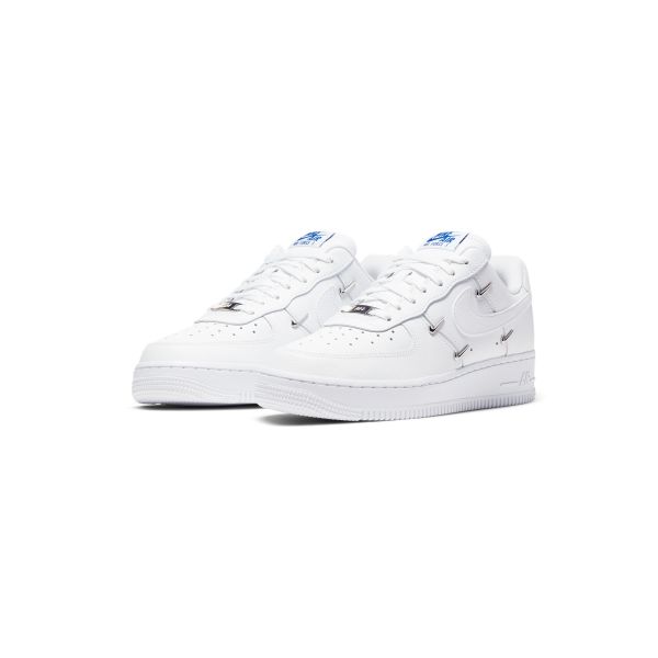 Nike Air Force 1 07 LX Sisterhood - Zapatillas para mujer Blanco Plata Metálico Hiper-Royal Negro CT1990-100